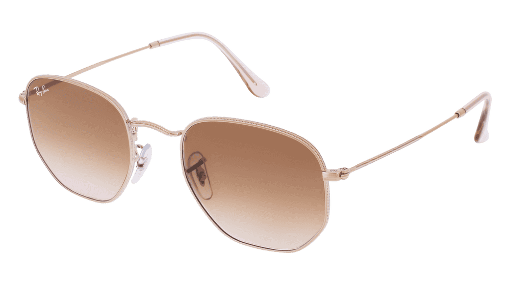 RAY-BAN RB 3548N HEXAGONAL Bronze Corner View