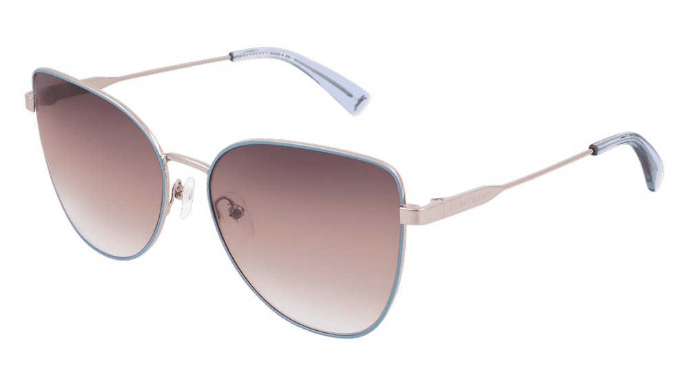 LONGCHAMP LO165S Blue silver Corner View