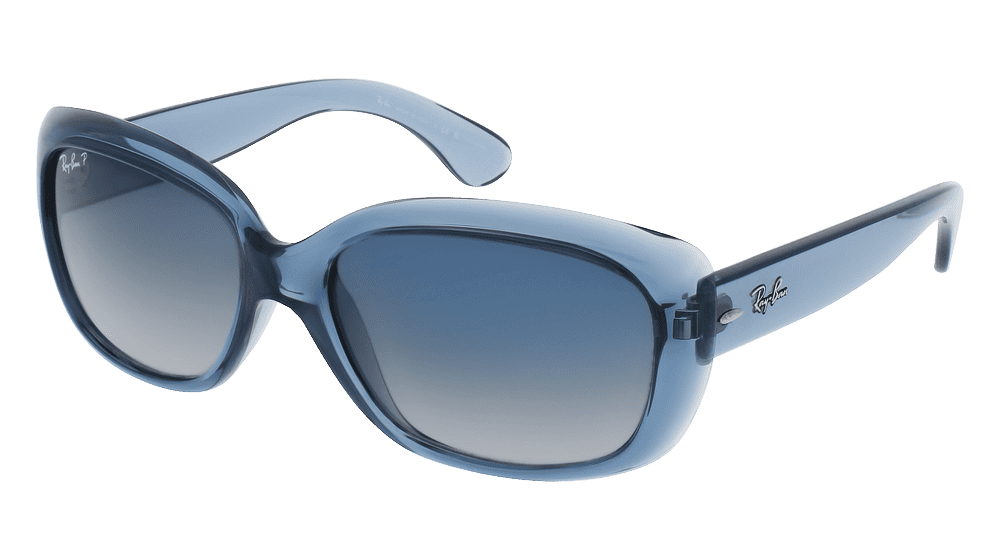 RAY-BAN RB 4101 JACKIE OHH Blue transparent Corner View