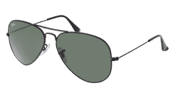 RAY-BAN RB 3025 AVIATOR Black Corner View