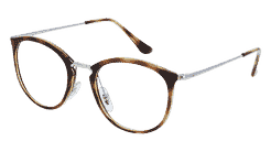 RAY-BAN RB 7140 Havana gun Corner View