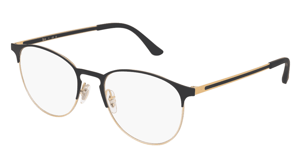 RAY-BAN RX6375 Black gold Corner View
