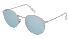 RAY-BAN RB 3447 ROUND METAL Silver Corner View